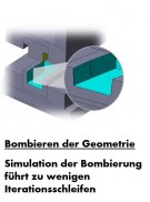 Ausgleich des Restverzugs durch versteifende Maßnahmen und/oder durch eine Bombierung